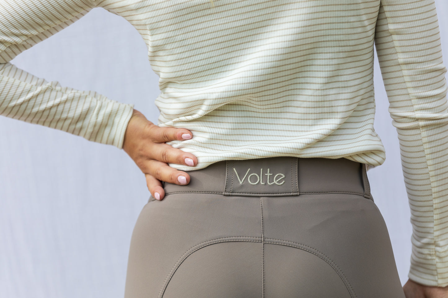 Col roulé Le Chaleureux - Rayé beige