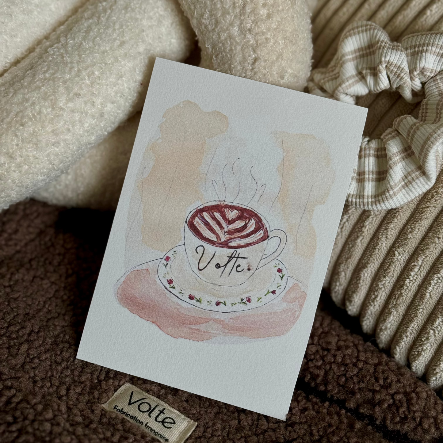 Carte de Noël - Le Chocolat chaud