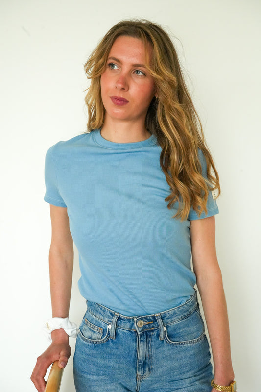 T-shirt Le Basique - Bleu foncé