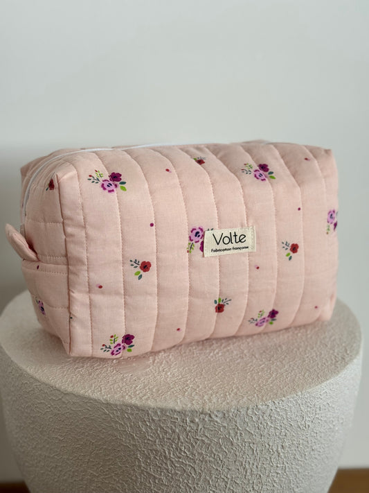 Trousse La Beauté - Fleurs roses
