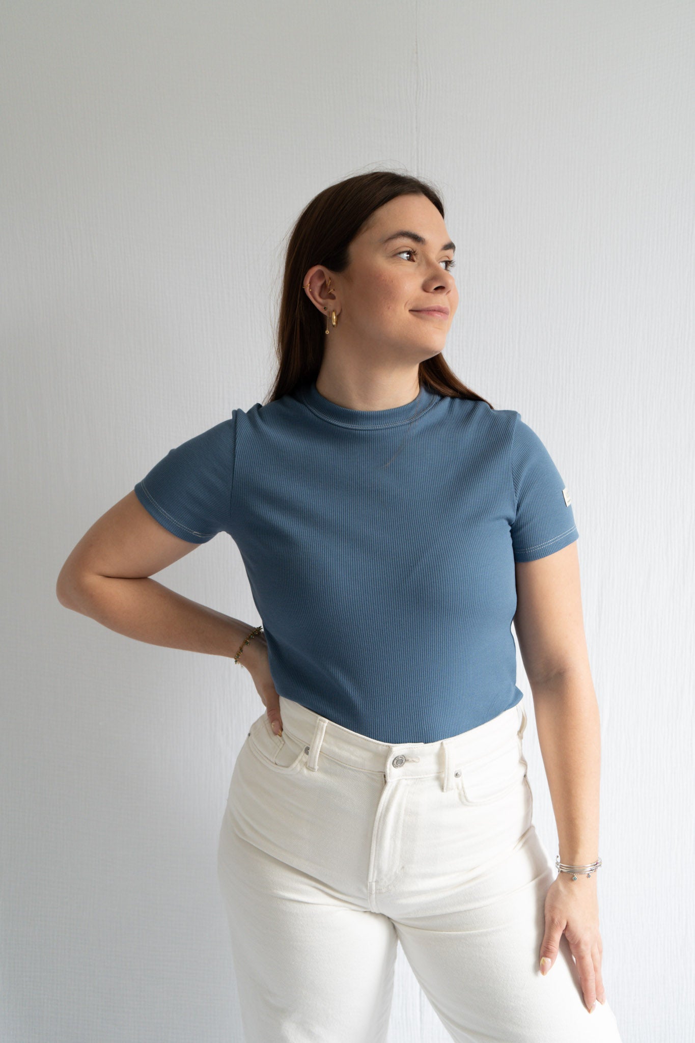 T-shirt Le Basique - Bleu