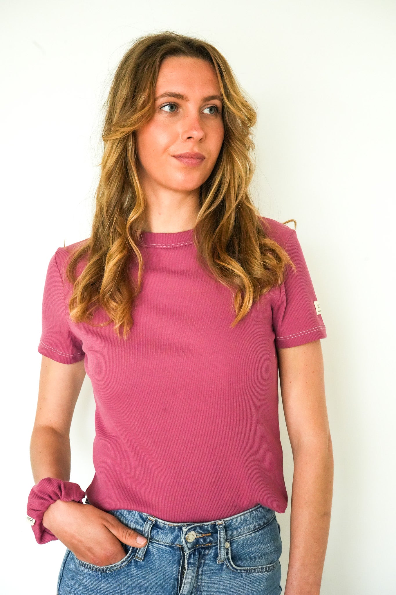 T-shirt Le Basique - Framboise