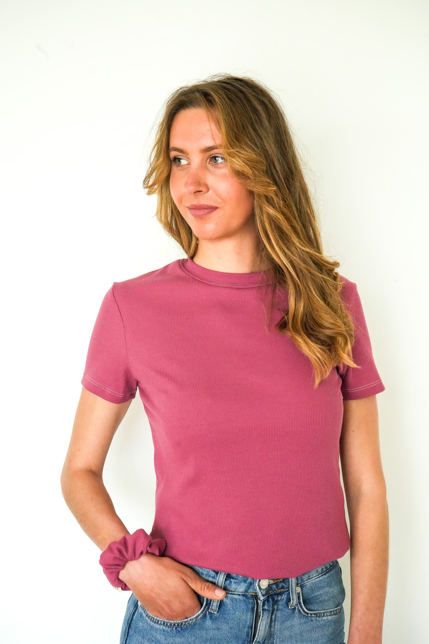 T-shirt Le Basique - Framboise